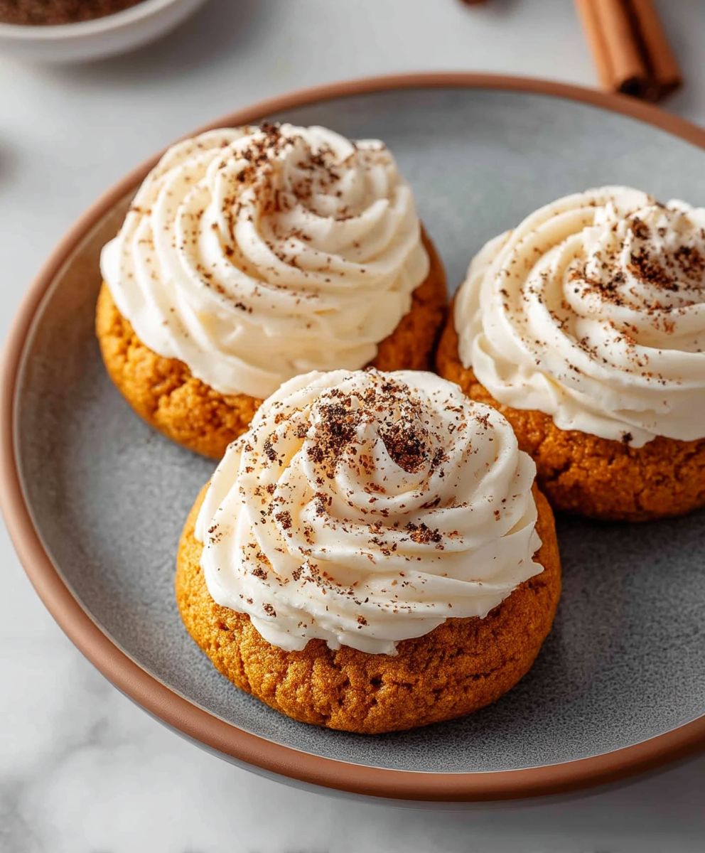Pumpkin Cookies Cream Cheese Frosting