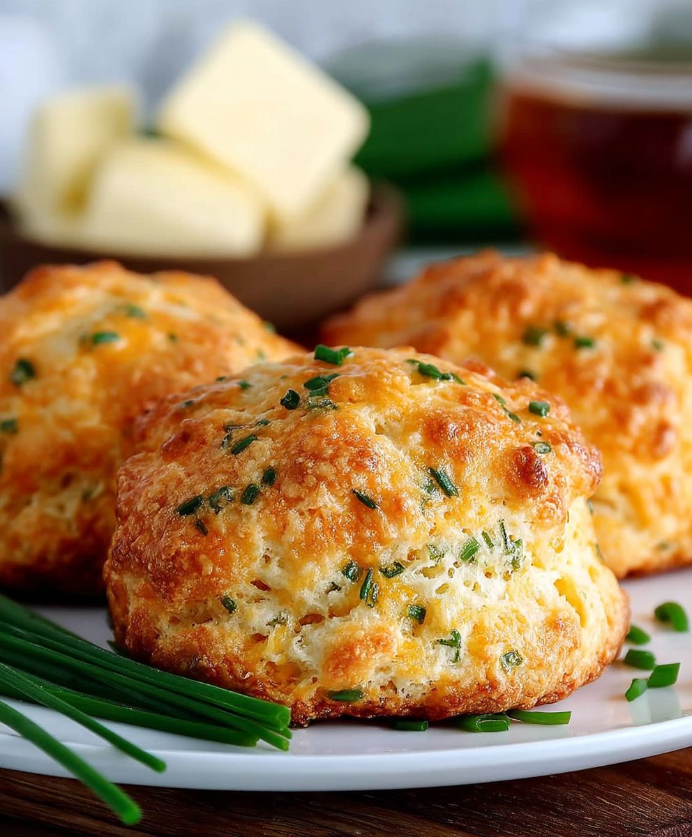 Cheddar Chive Drop Biscuits