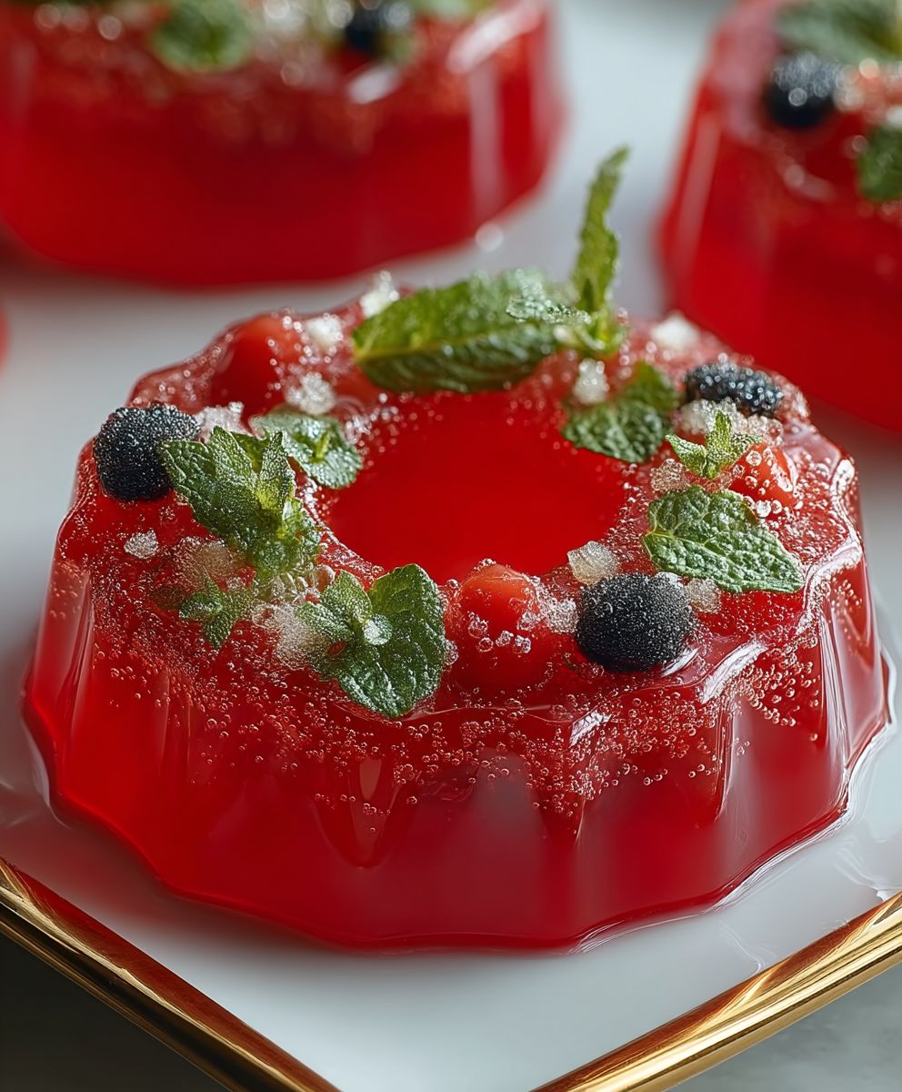 Watermelon Jello Snack