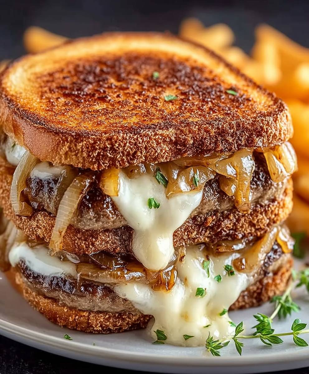 French Onion Patty Melt