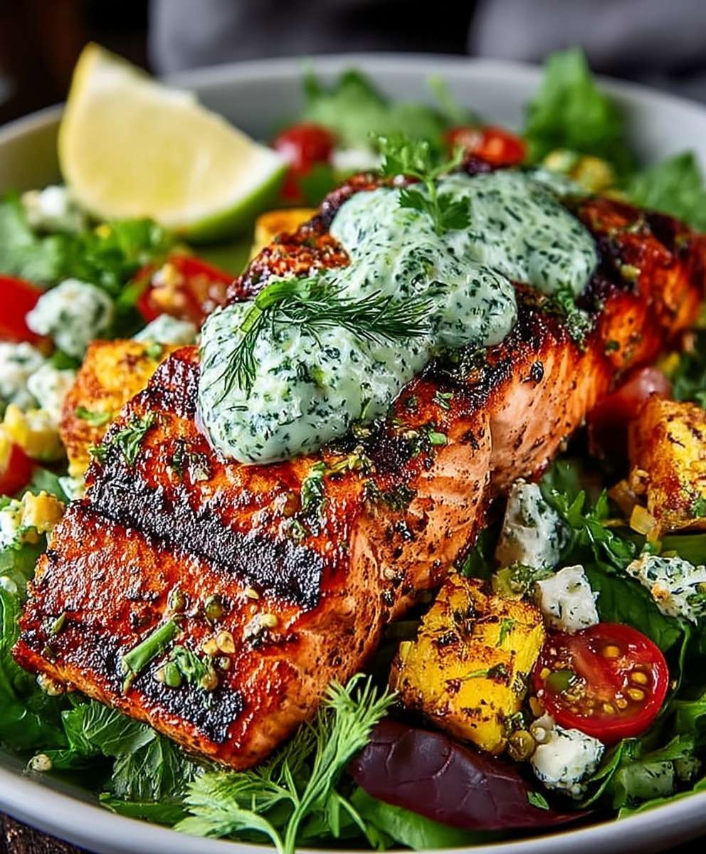 Grilled Salmon Salad