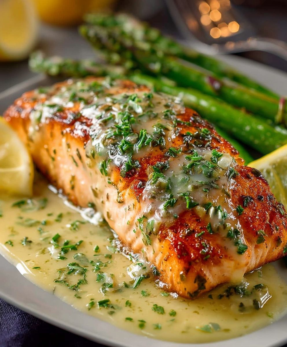 Garlic Lemon Butter Salmon