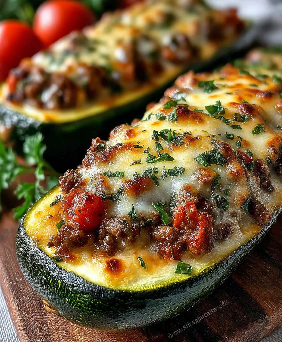 Stuffed Zucchini Boats