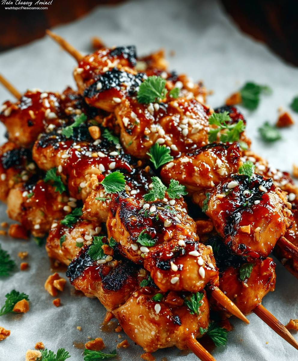Asian Chicken Skewers
