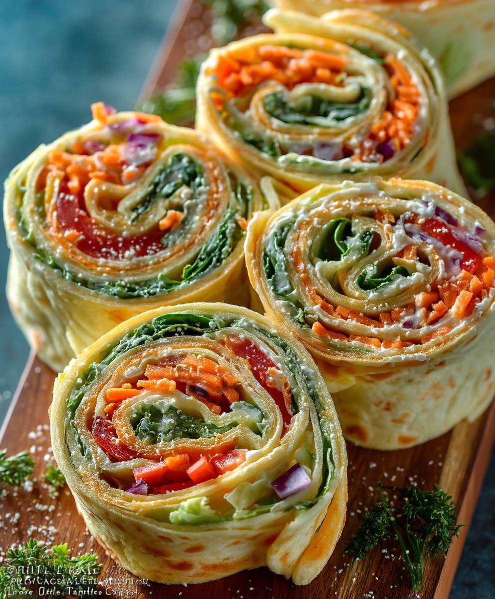 Vegetable Tortilla Roll Ups