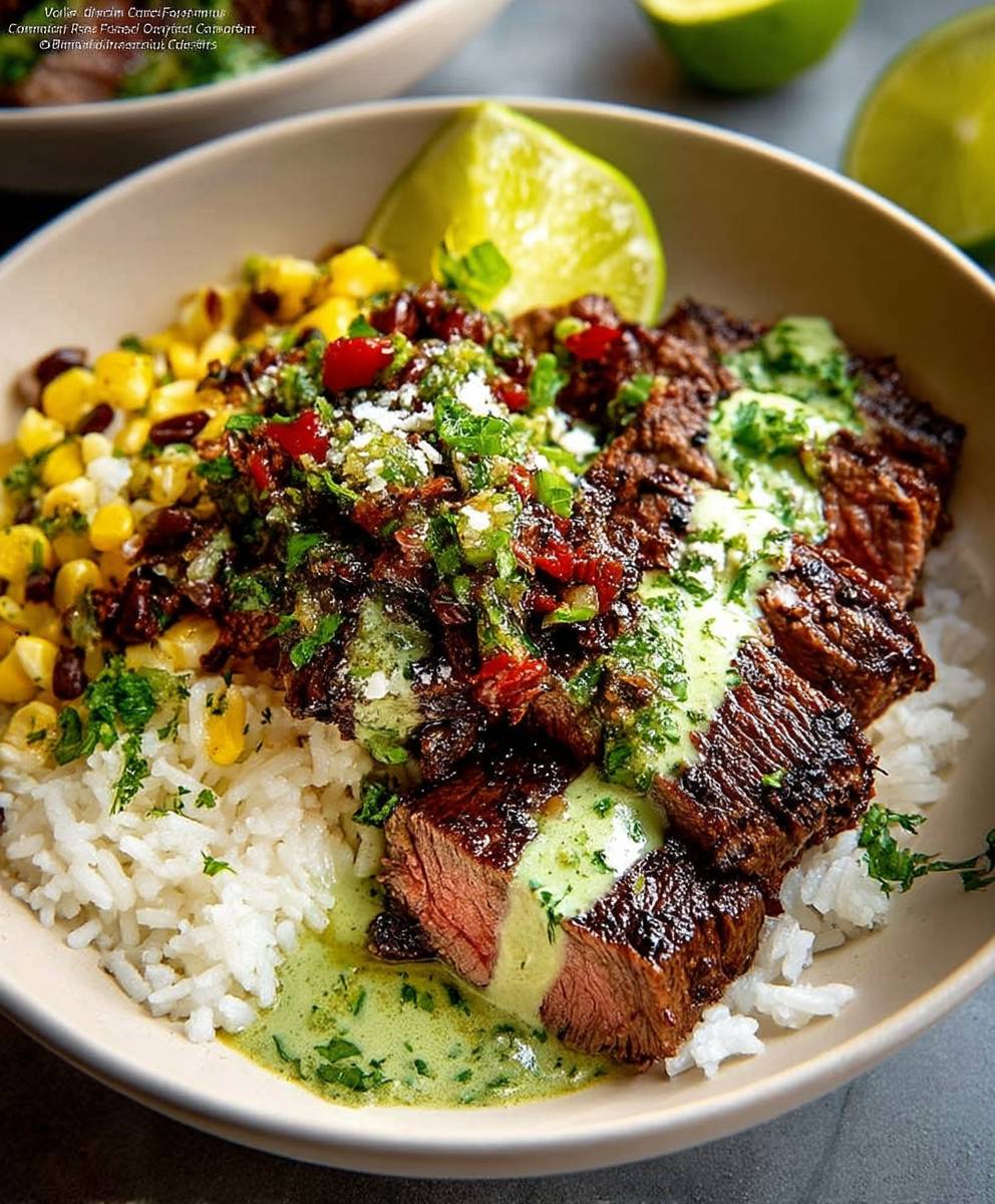 Cilantro Lime Steak Bowls