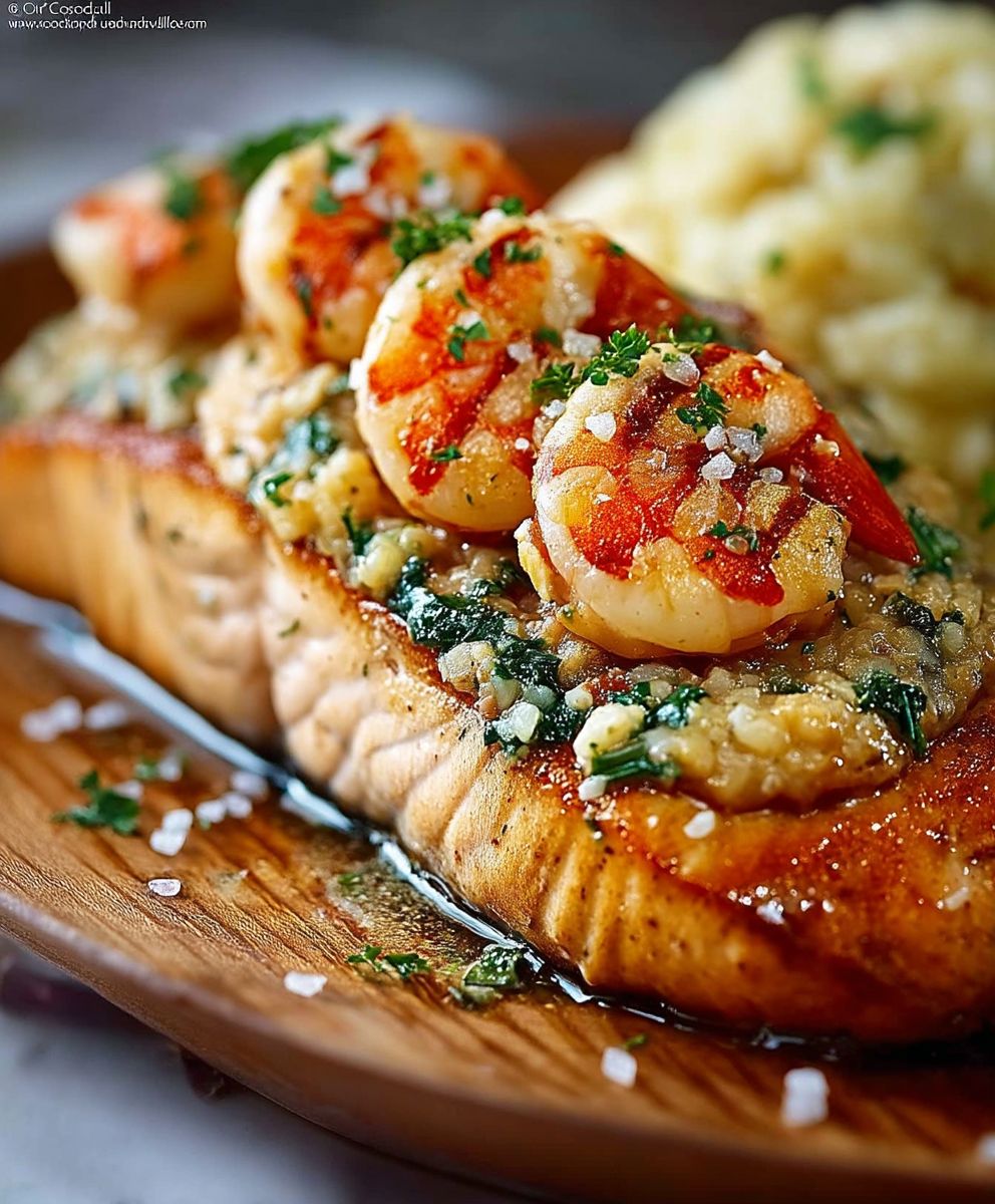 Seafood Stuffed Salmon