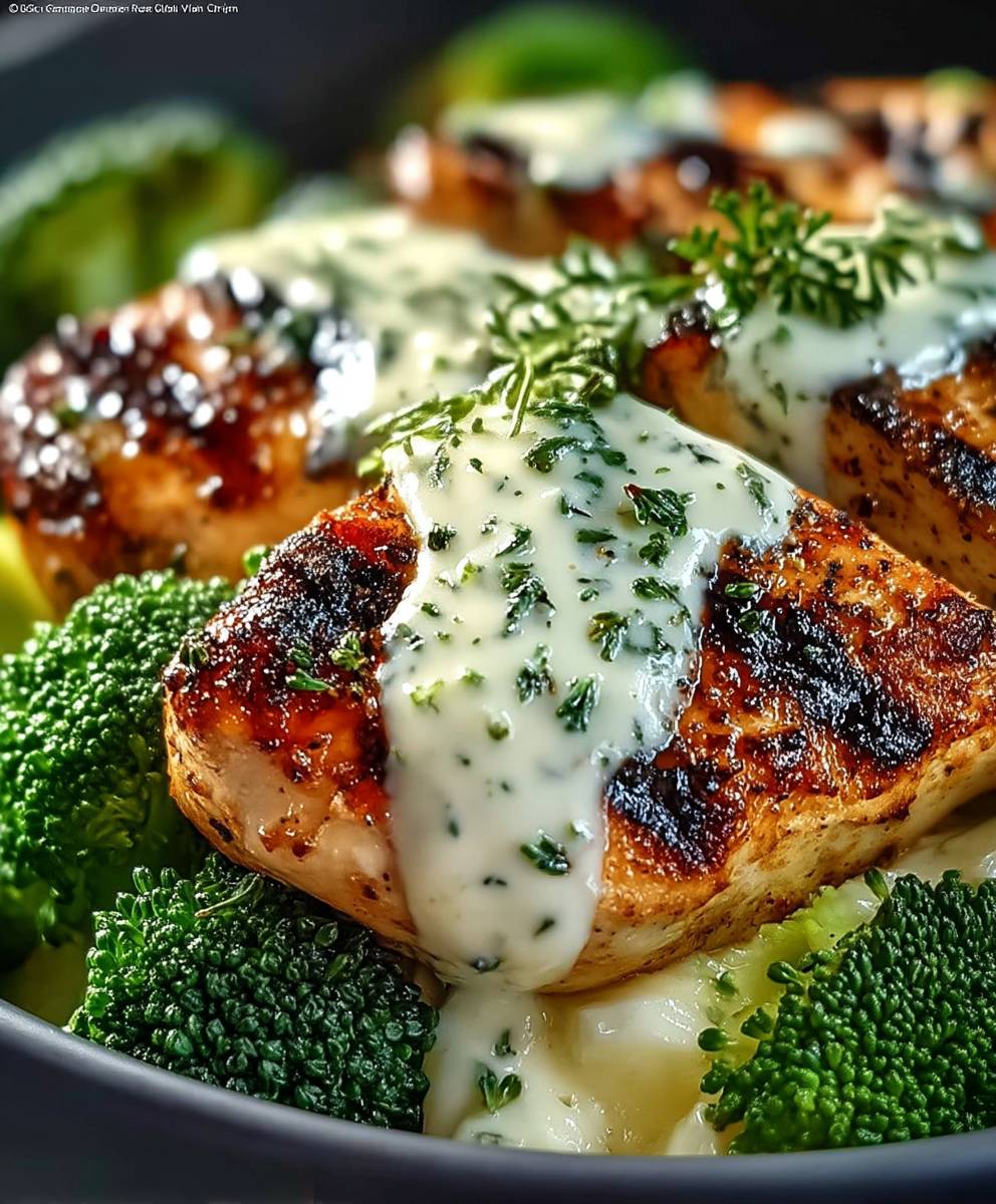 Grilled Chicken Broccoli Bowls