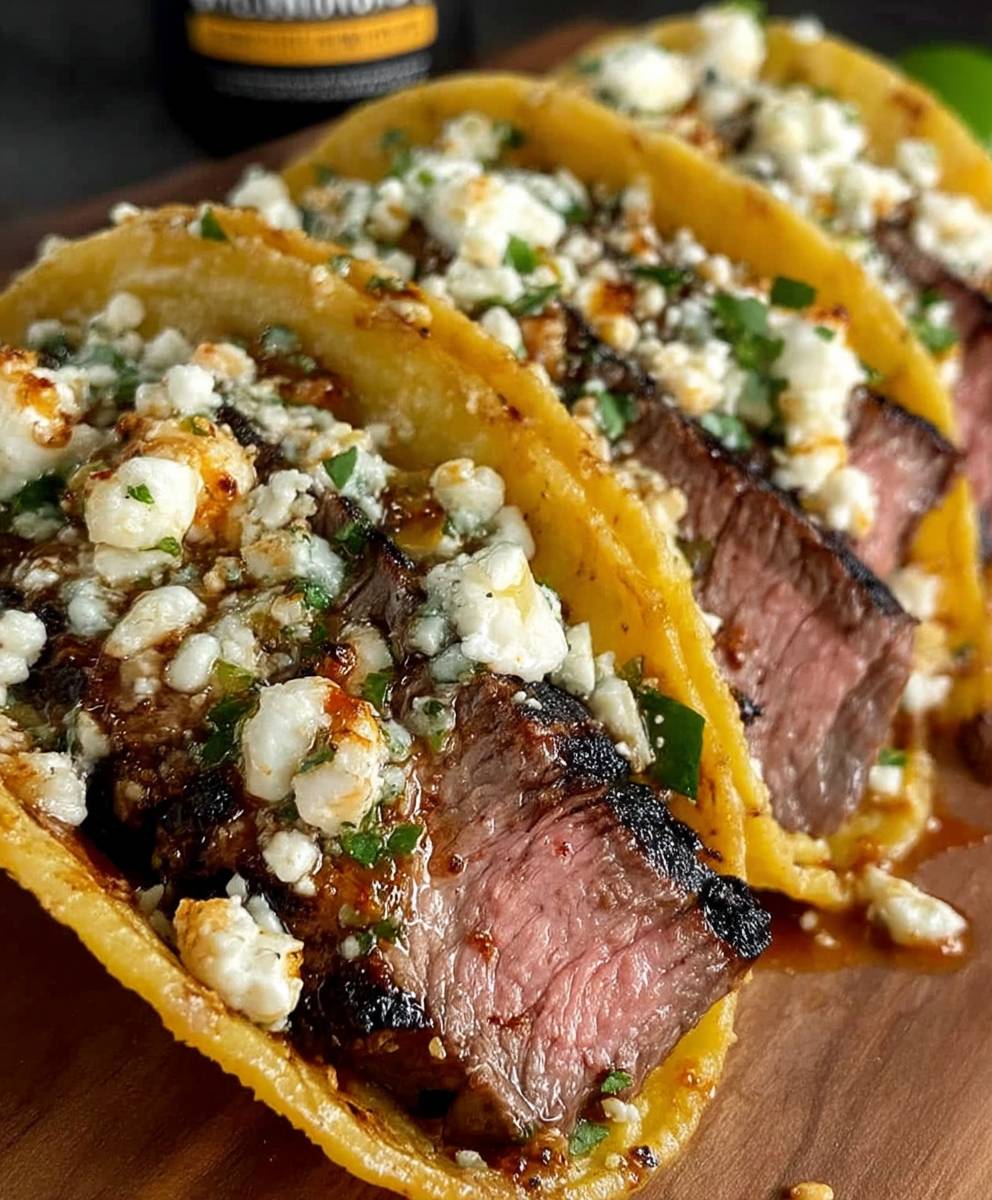 Elote Steak Tacos
