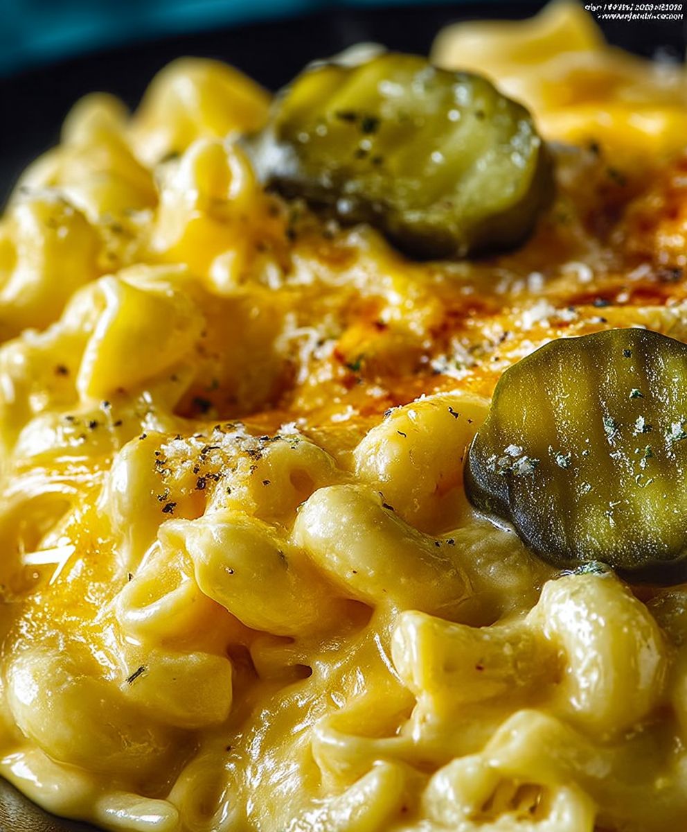 Dill Pickle Mac and Cheese