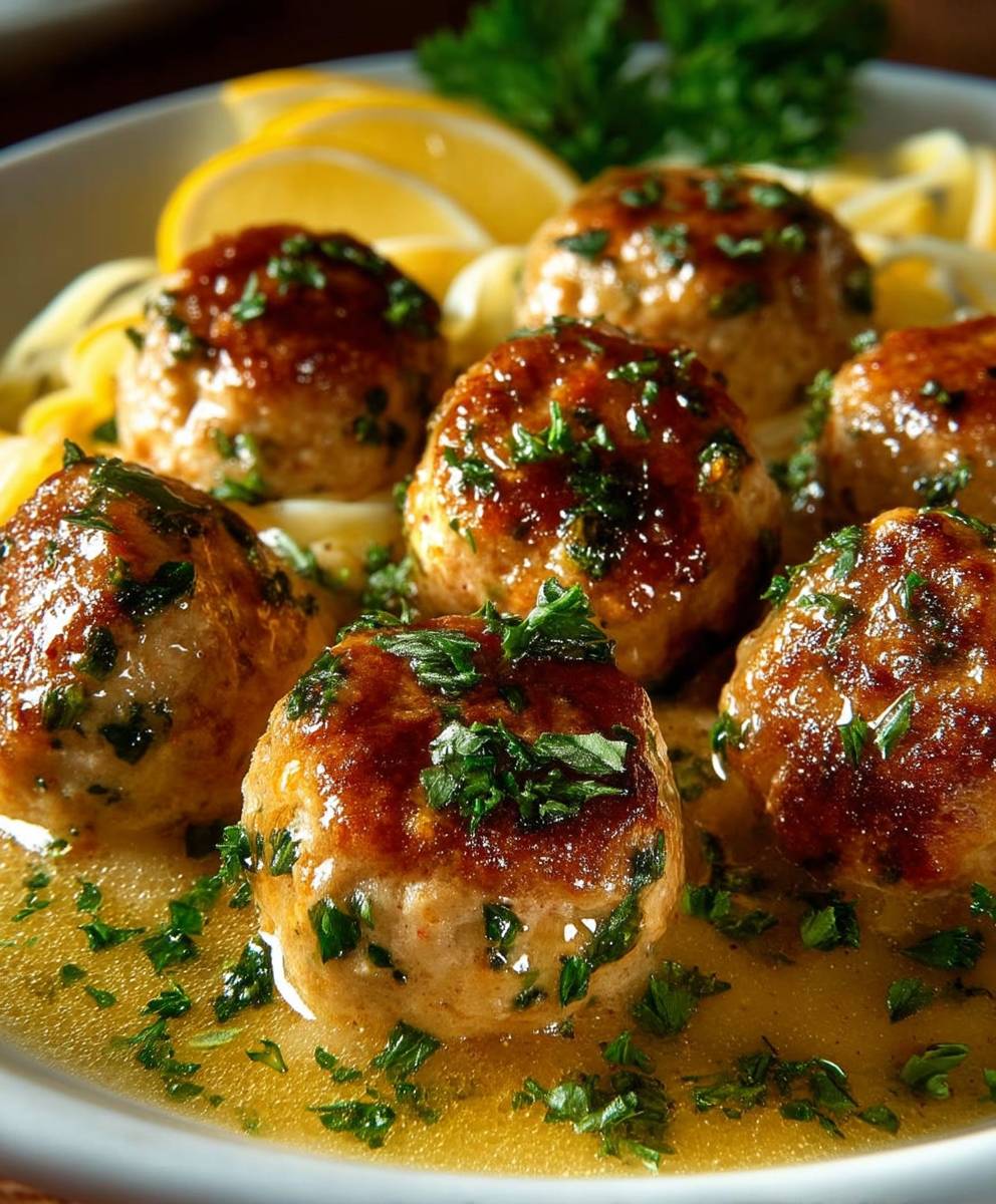 Chicken Piccata Meatballs