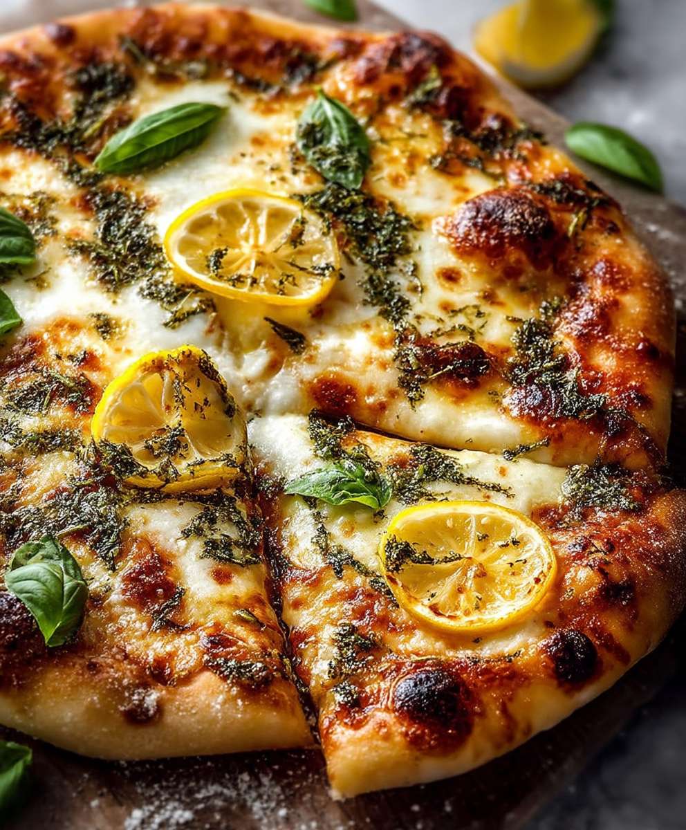 Lemon Basil Pizza