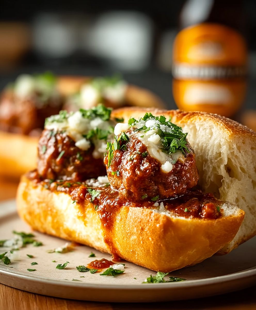 Sloppy Joe Meatball Subs