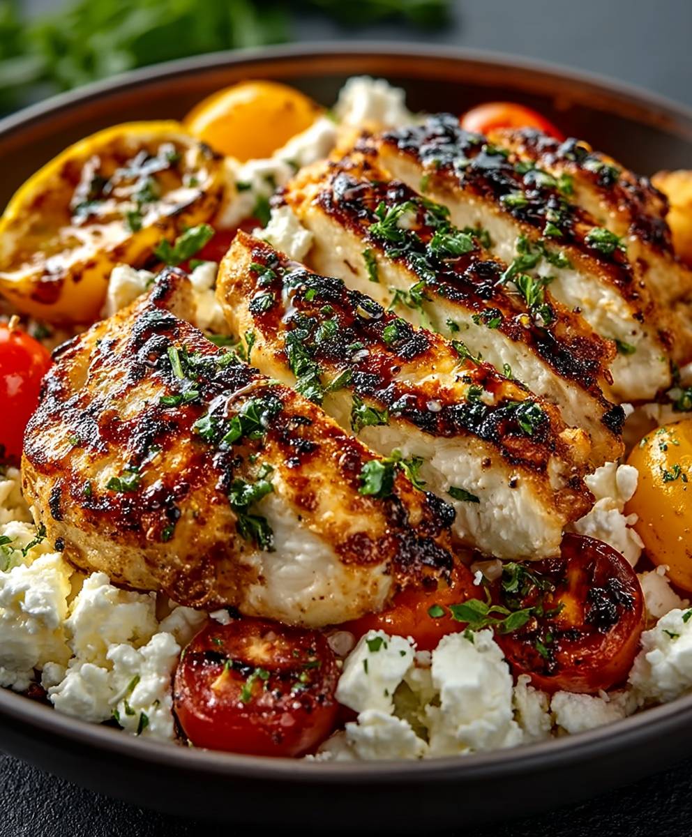 Crispy Feta Baked Chicken