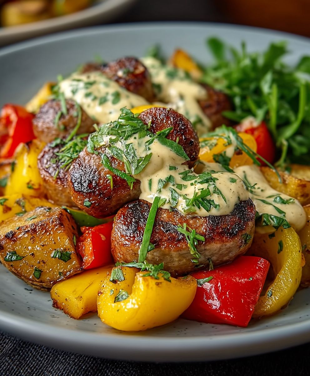Sausage potatoes peppers