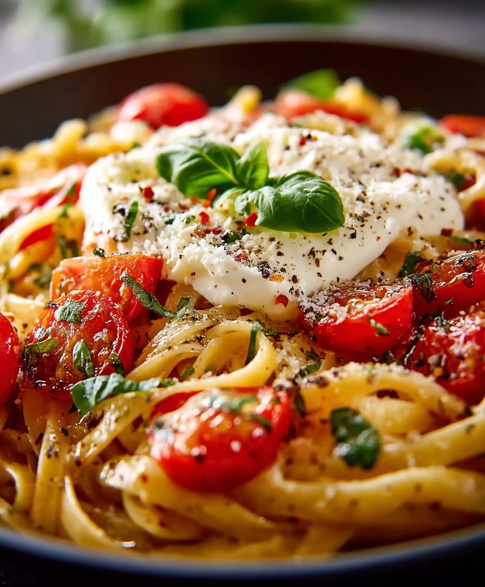 Garlic Mozzarella Pasta