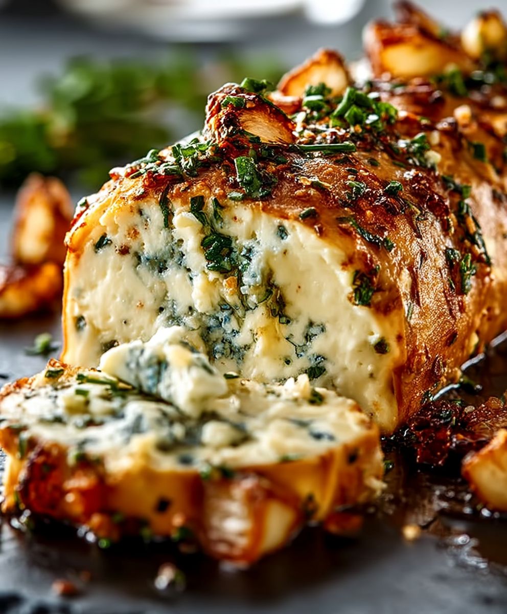 Garlic Herb Cheese Log
