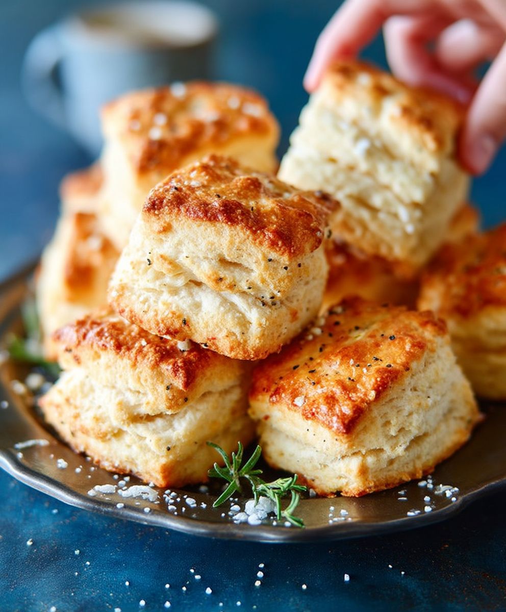 Parmesan Black Pepper Biscuits