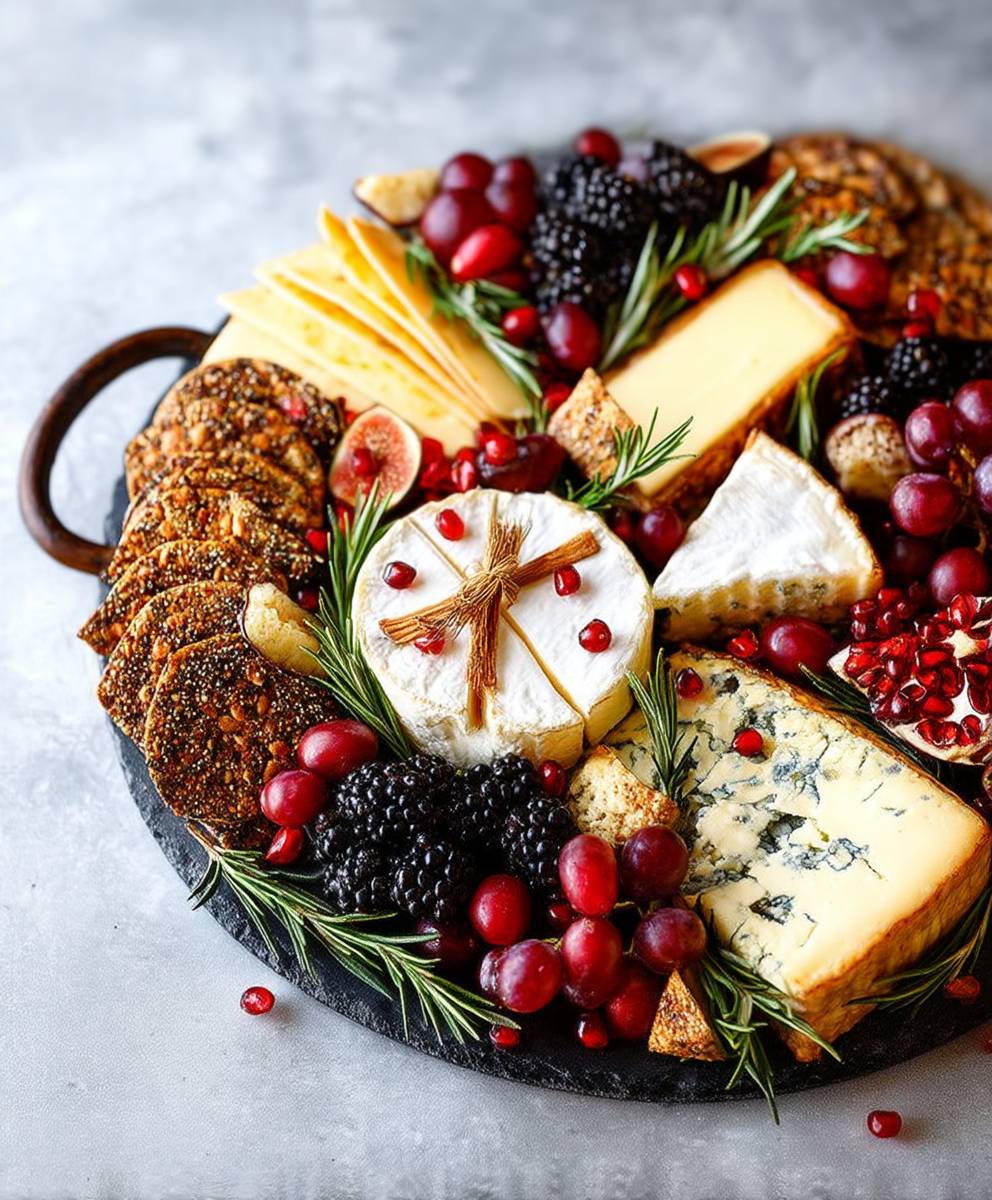 Holiday cheese board