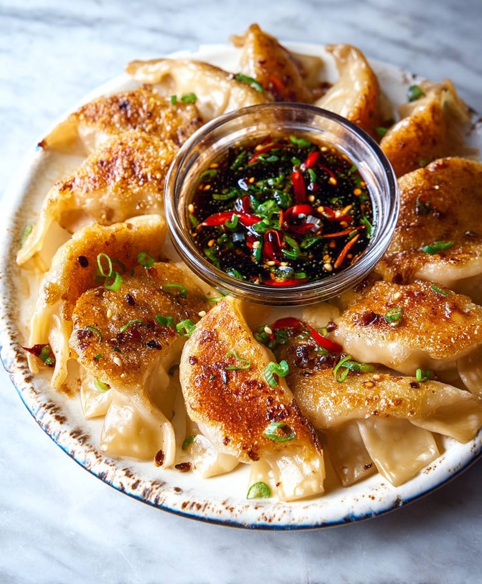 Pork Kimchi Potstickers