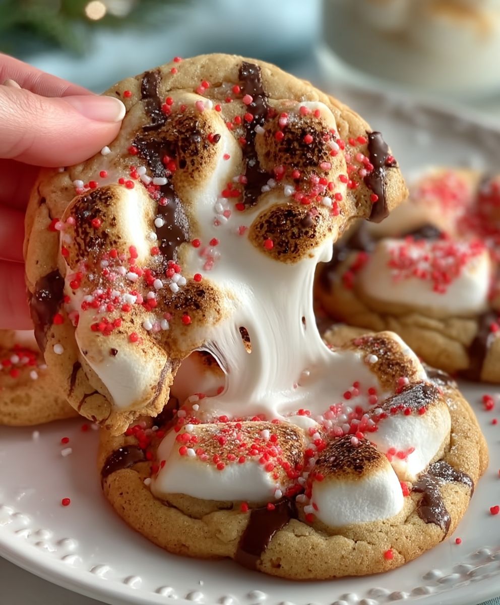 Gooey Marshmallow Cookies