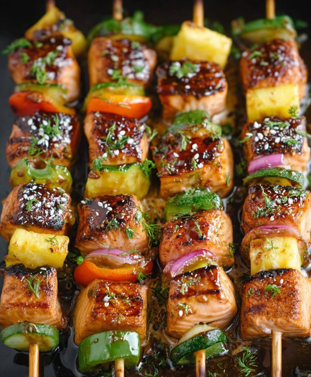 Asian Salmon Kabobs