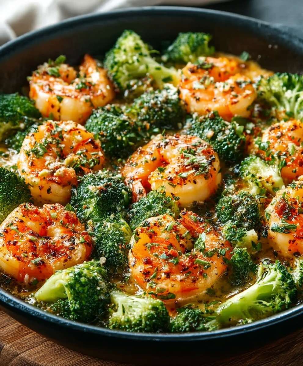 Garlic Butter Shrimp Broccoli