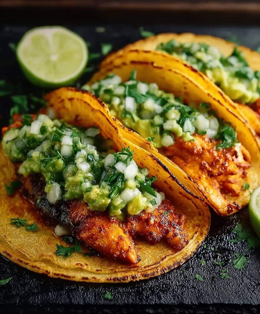 Poblano Chicken Tacos