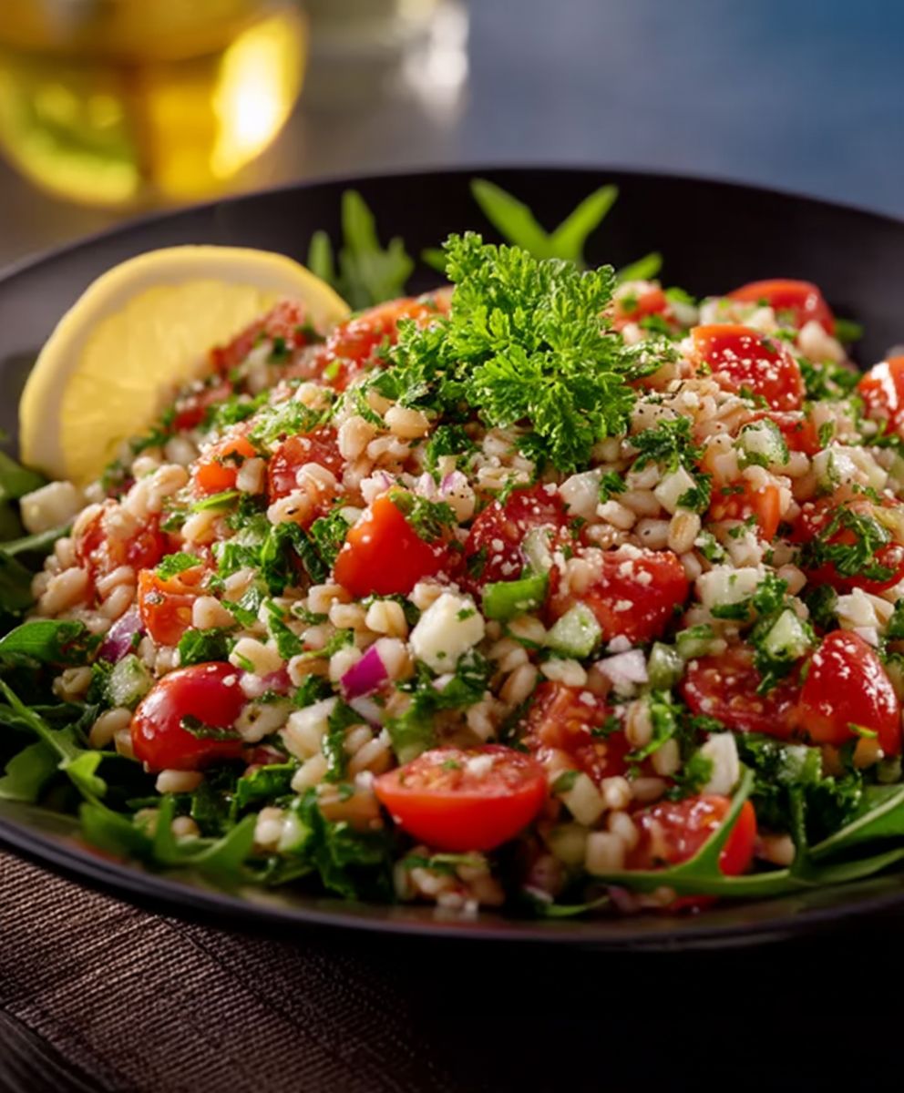 Mediterranean Farro Salad