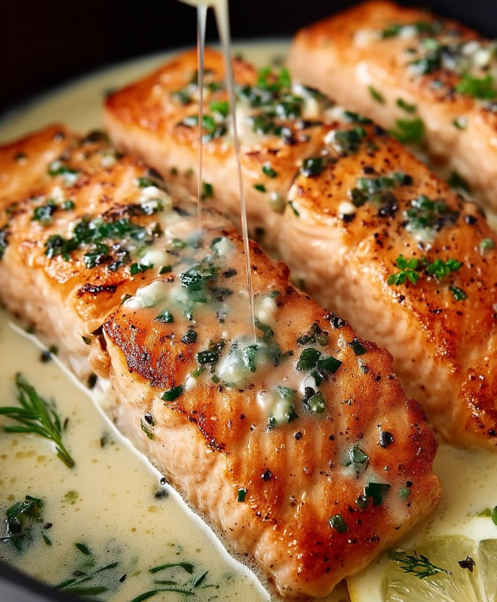 Creamy Garlic Salmon