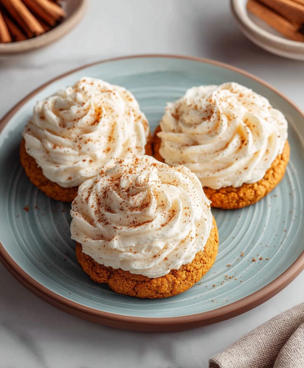 Pumpkin Cookies Cream Cheese Frosting