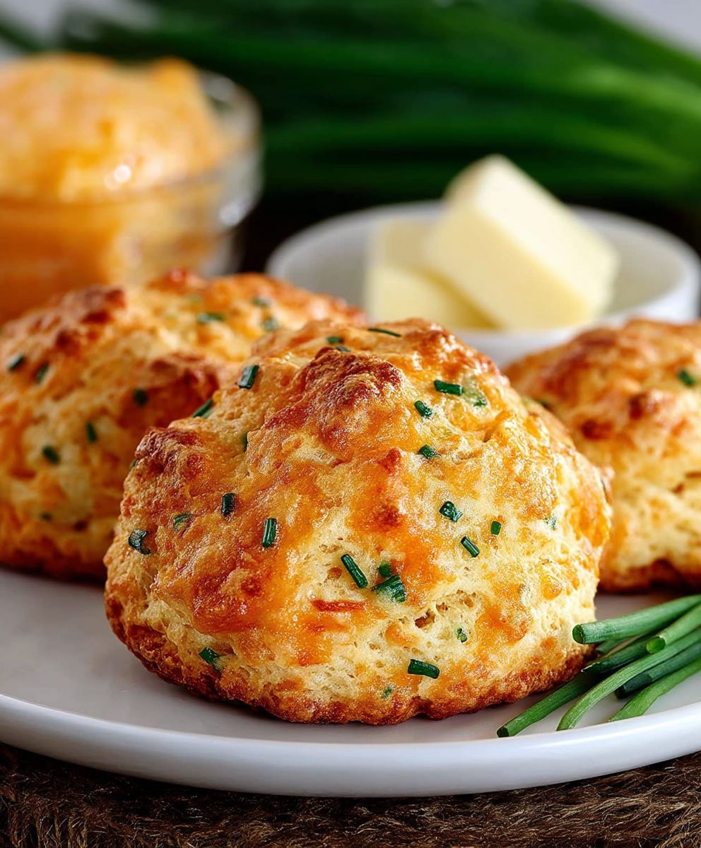 Cheddar Chive Drop Biscuits