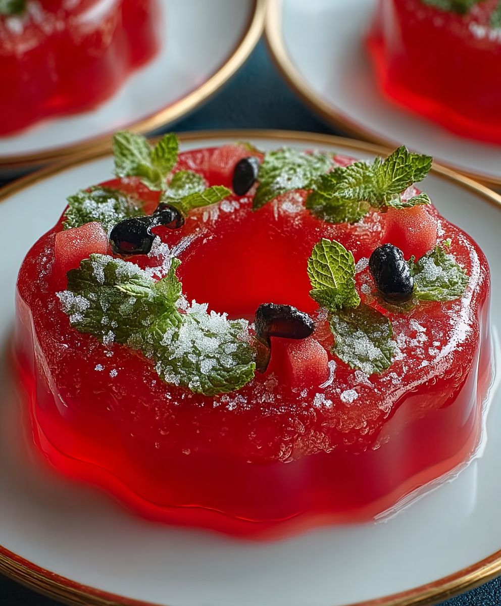 Watermelon Jello Snack