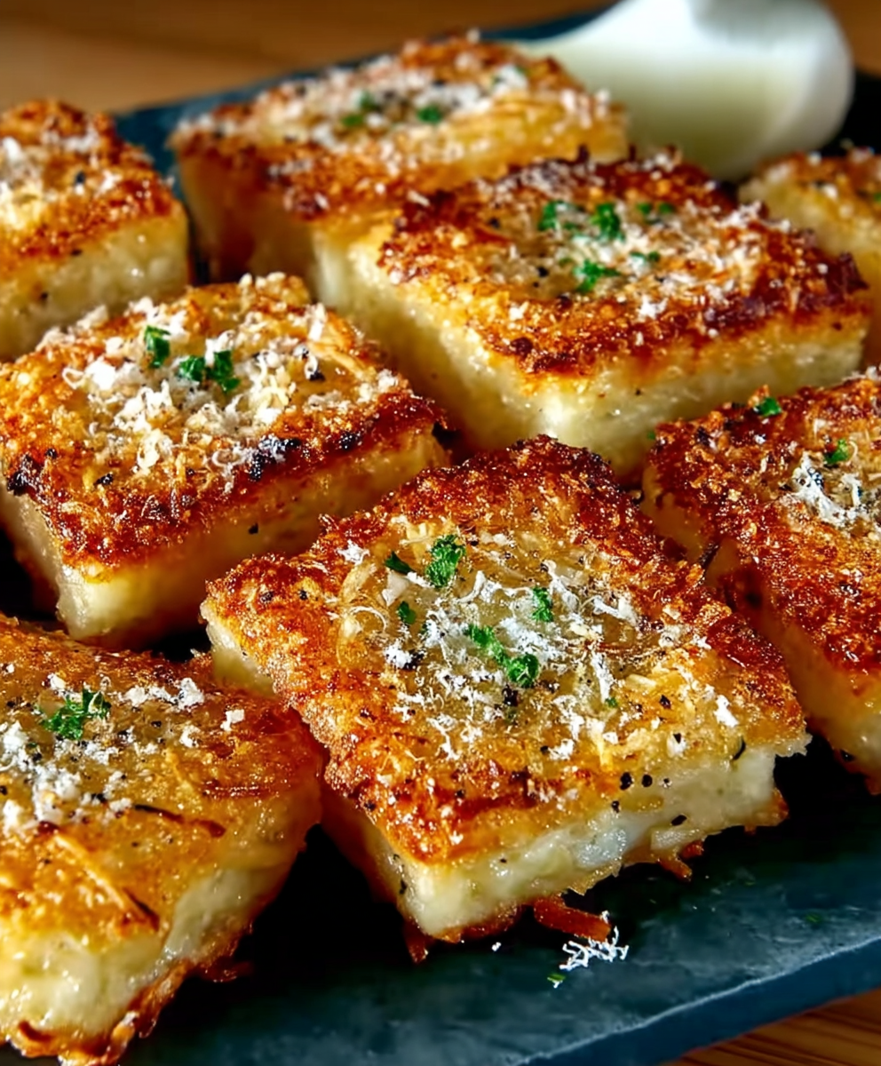 Parmesan Onion Squares