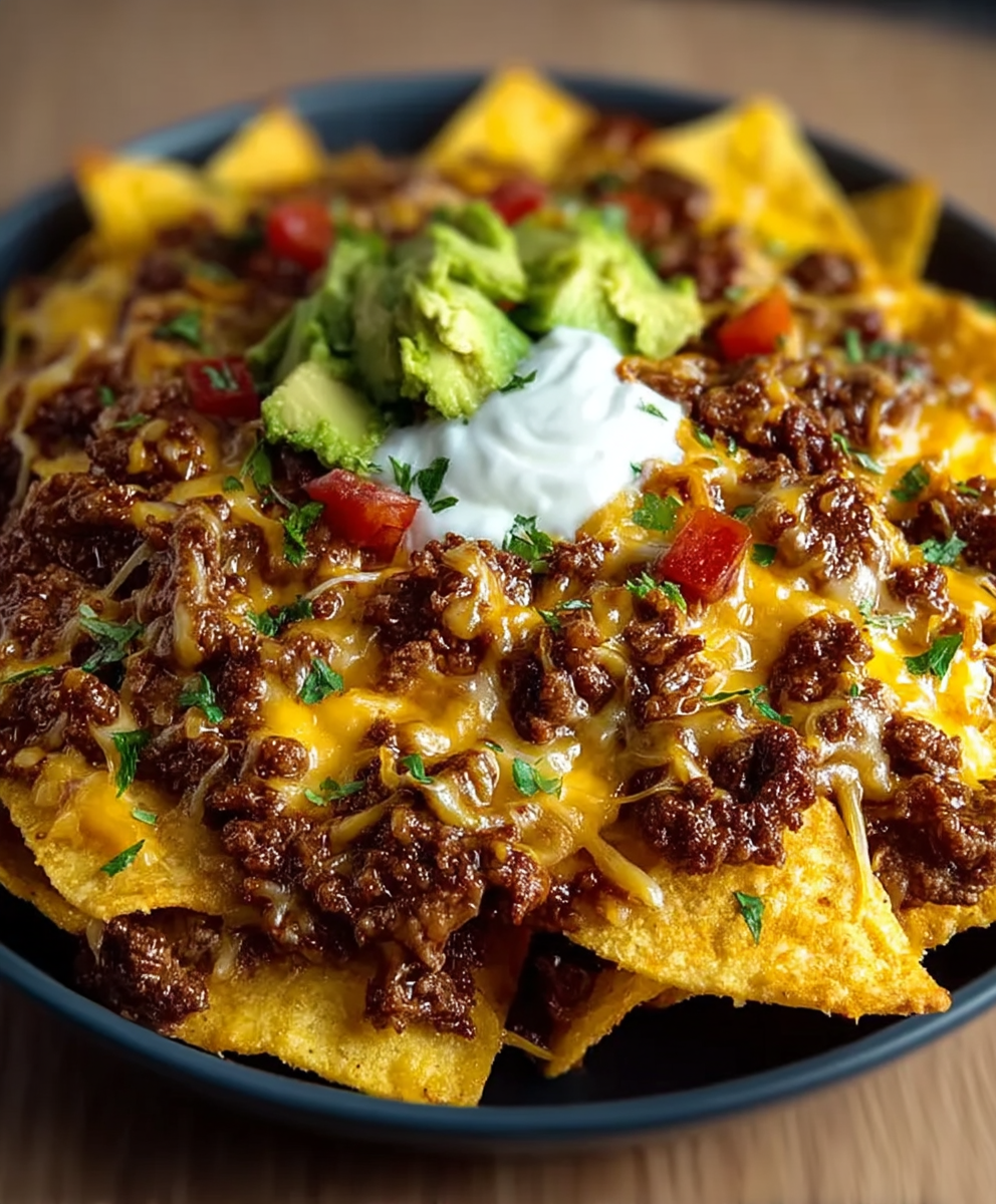 Cheesy Beef Nachos