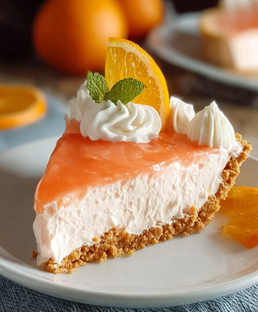 No-Bake Jello Creamsicle Pie – Refreshing & Simple Dessert