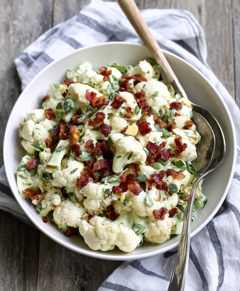 Ranch Cauliflower Salad: Creamy, Healthy & Easy Recipe