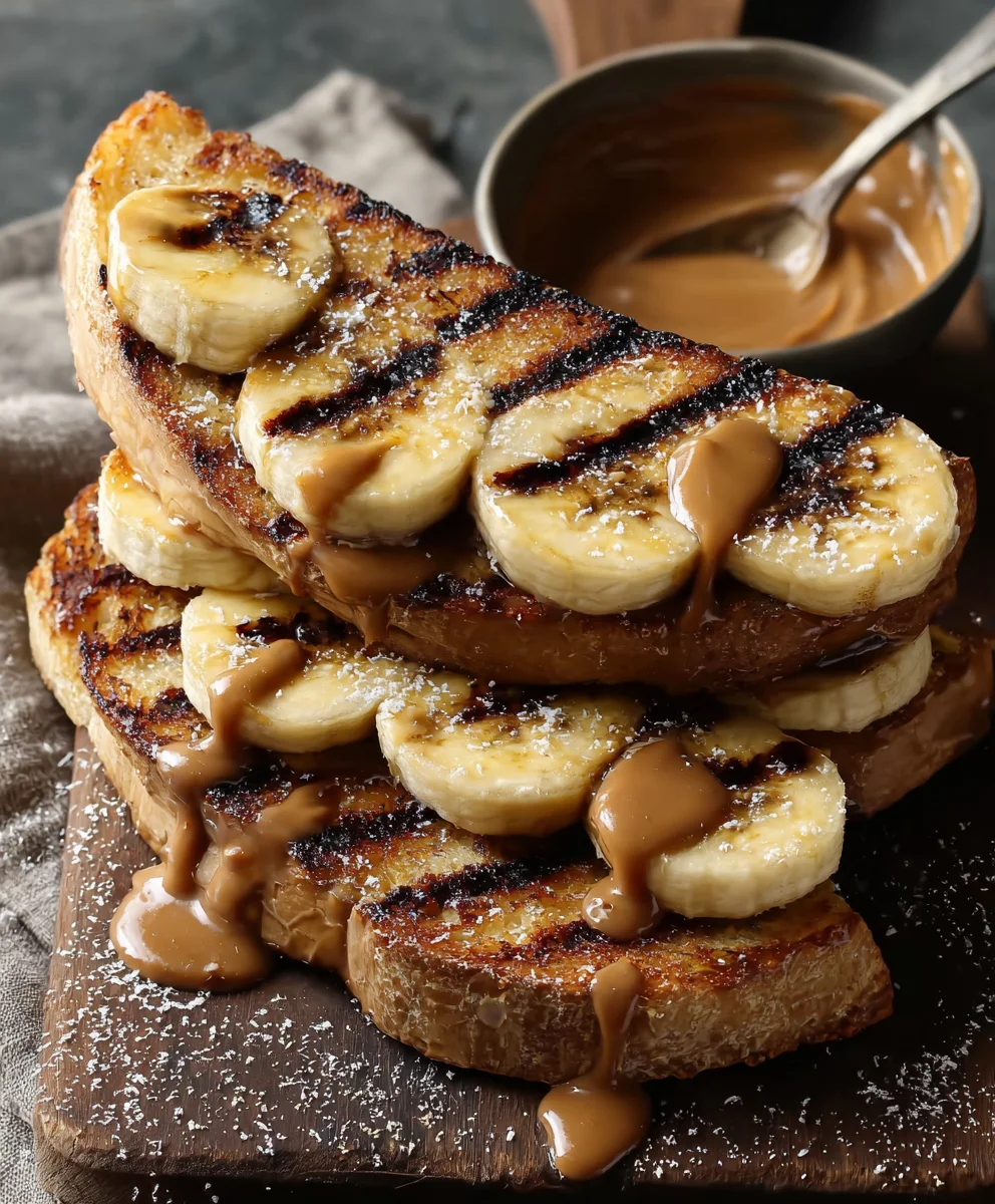Grilled Peanut Butter Banana: Warm, Gooey Sweet Treat!