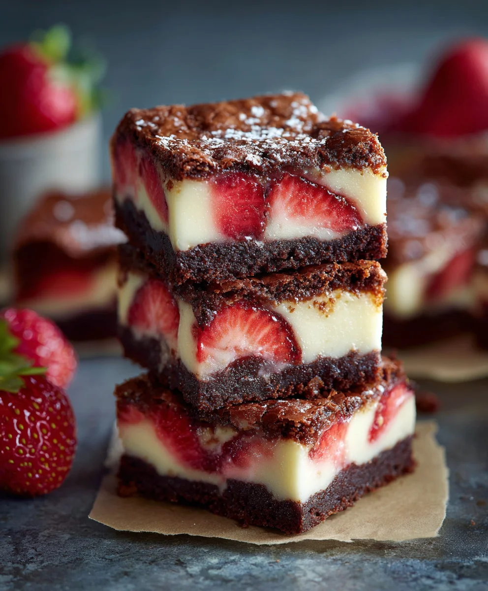 Divine Strawberry Cheesecake Brownies: Perfect Dessert Recipe