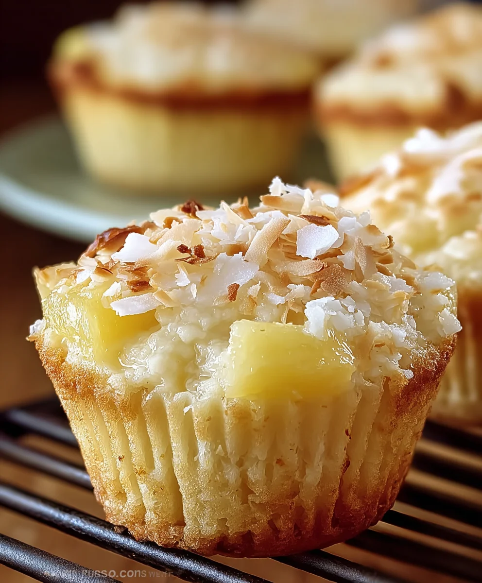 Make Pina Colada Pie Muffins: A Non-Alcoholic Tropical Delight