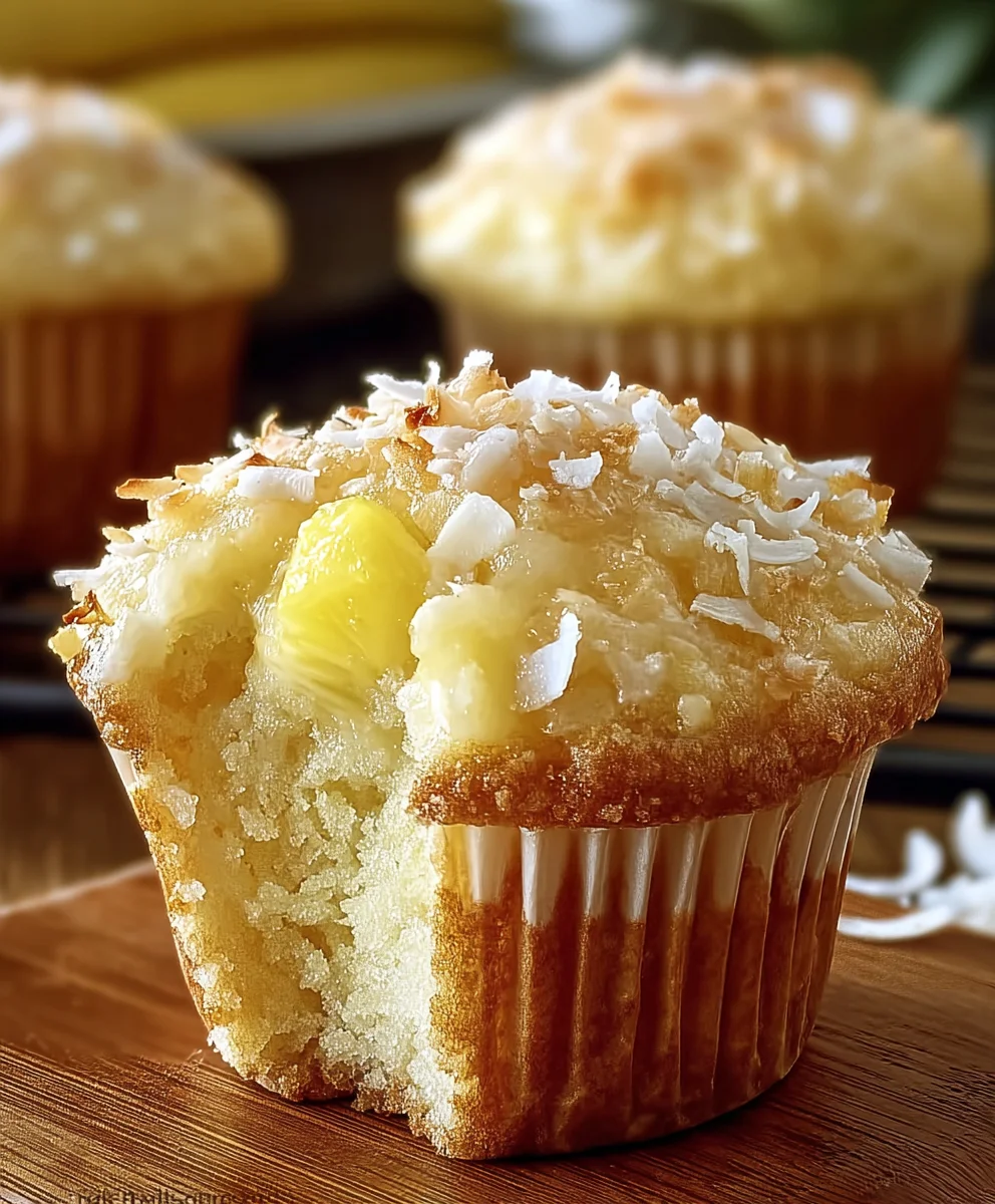 Make Pina Colada Pie Muffins: A Non-Alcoholic Tropical Delight