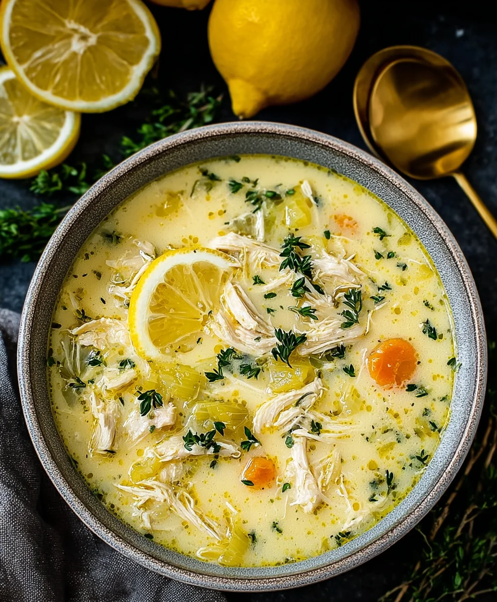 Avgolemono Lemon Chicken Soup: Zesty & Warming Comfort