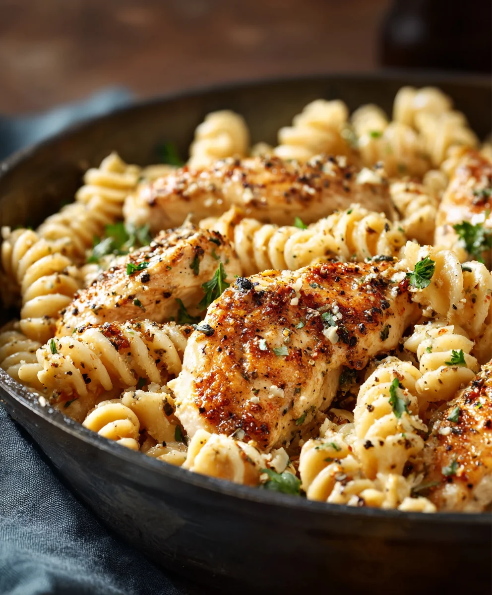 Garlic Parmesan Chicken & Pasta: Easy, Cheesy Dinner!