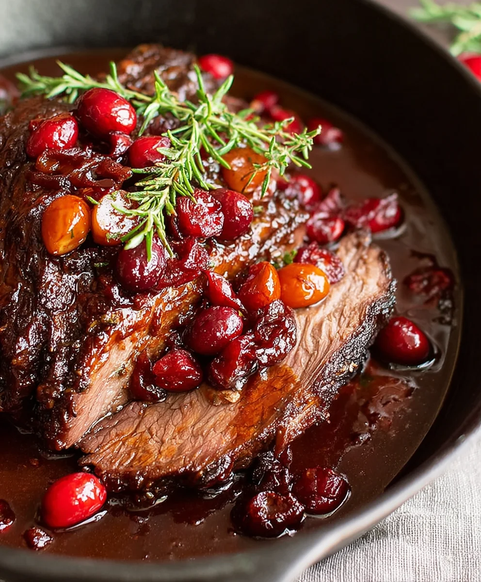 Easy Cranberry Balsamic Roast Beef - A Must-Try Dish!