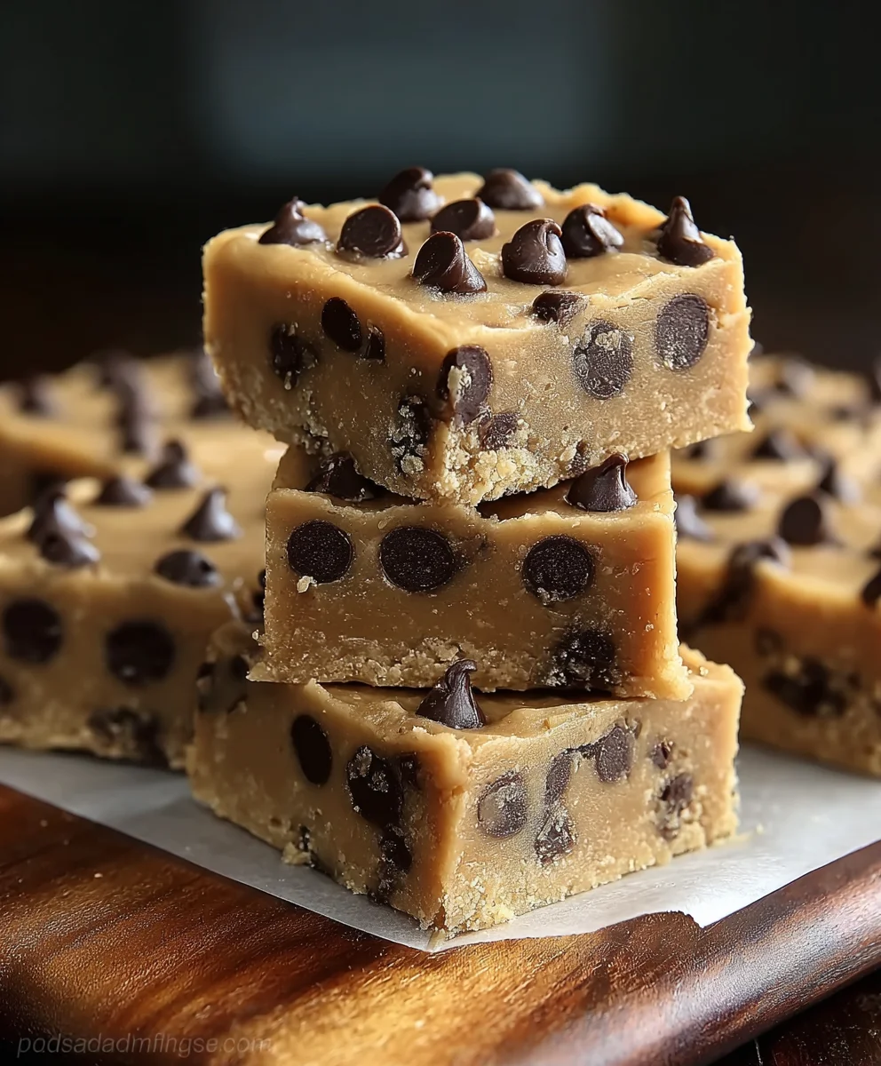 Decadent Chocolate Chip Cookie Dough Bars: A No-Bake Treat!