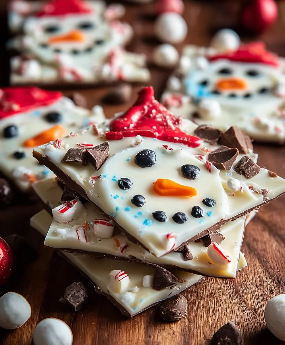 Melted Snowman Bark: Easy & Fun Holiday Treat Recipe!