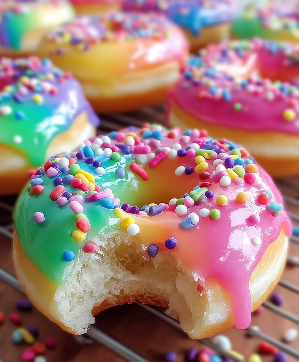 Vibrant Rainbow Filled Doughnuts: Your Next Sweet Treat!