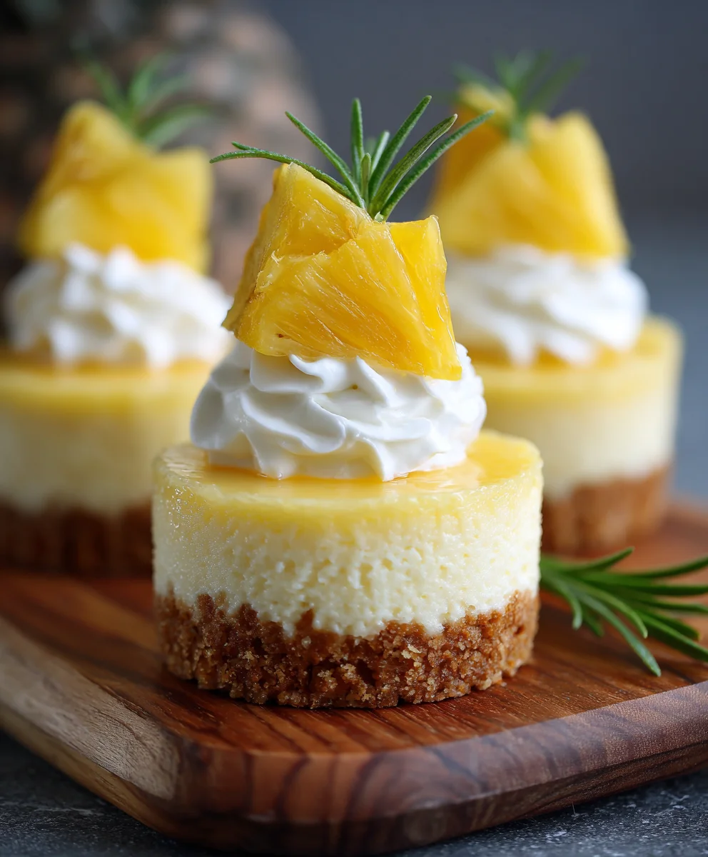Tropical Pineapple Mini Cheesecakes: Irresistible Dessert!