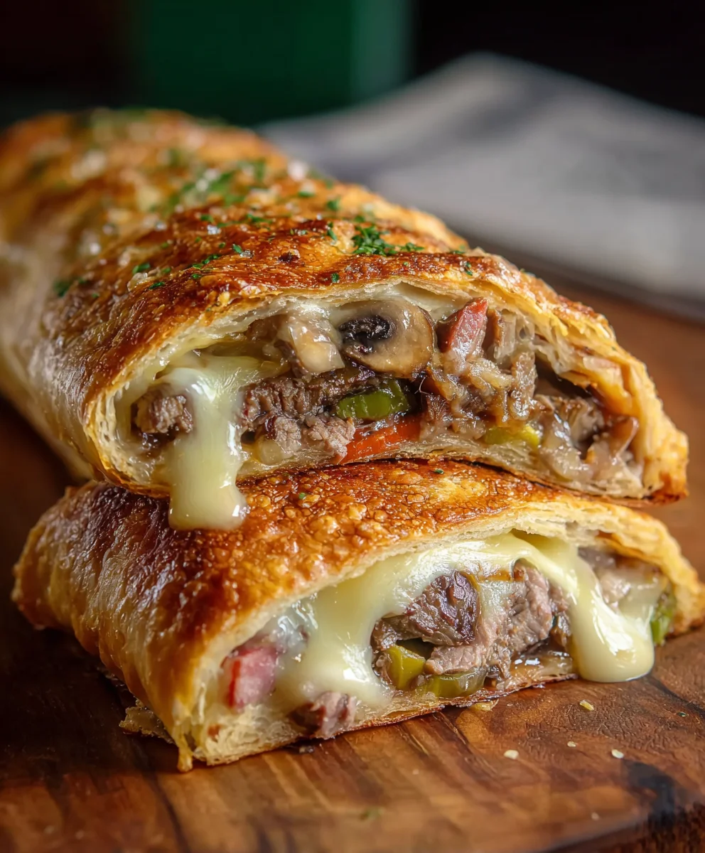 Easy Philly Cheesesteak Stromboli Recipe: Perfect for Dinner!