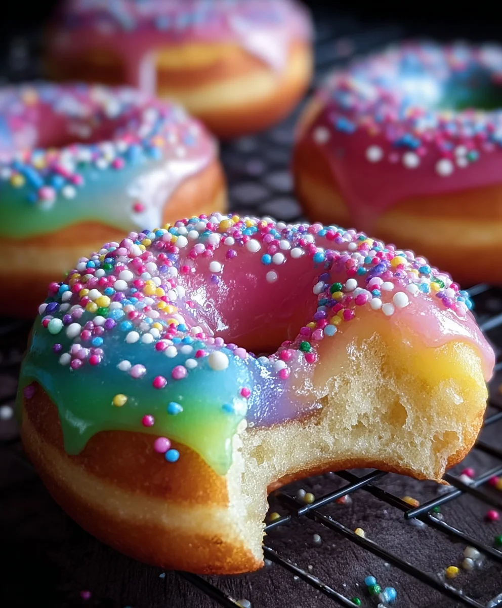 Vibrant Rainbow Filled Doughnuts: Your Next Sweet Treat!